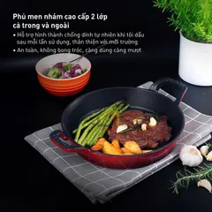 Chảo Gang Đúc GKÖCH 24cm - Chảo Chống Dính An Toàn, Độ Bền Cao, Phù Hợp Mọi Loại Bếp - Dụng Cụ Nấu Ăn Đa Năng