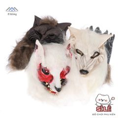 Mặt Nạ Đầu Sói Halloween với Găng Tay Cospaly Đáng Sợ - Phụ Kiện Hóa Trang Độc Đáo cho Tiệc và Lễ Hội