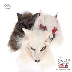 Mặt Nạ Đầu Sói Halloween với Găng Tay Cospaly Đáng Sợ - Phụ Kiện Hóa Trang Độc Đáo cho Tiệc và Lễ Hội