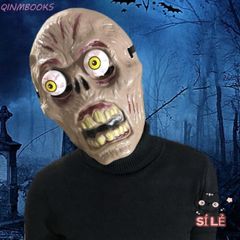 Mặt Nạ Đầu Lâu QINMBOOKS - Mặt Nạ Halloween Đáng Sợ 3D Thực Tế, Quà Tặng Hóa Trang Ma, Zombine, Cosplay Chú Hề Joker