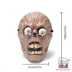 Mặt Nạ Đầu Lâu QINMBOOKS - Mặt Nạ Halloween Đáng Sợ 3D Thực Tế, Quà Tặng Hóa Trang Ma, Zombine, Cosplay Chú Hề Joker