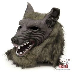 Đầm Hóa Trang Halloween Sói - Bộ Đầu Sói và Găng Tay Dự Tiệc Kinh Dị, Phụ Kiện Thời Trang Ngộ Nghĩnh và Độc Đáo