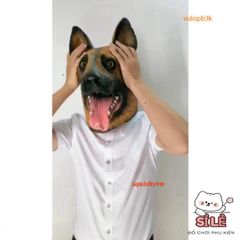 Mặt Nạ Hóa Trang Gấu Trúc Có Sừng 3D - Đạo Cụ Halloween Độc Đáo, Thiết Kế Sinh Động Cho Lễ Hội và Trang Phục Cá Tính