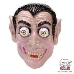 Mặt Nạ Halloween Đầu Lâu Ngộ Nghĩnh - Phụ Kiện Cosplay Chú Hề Đáng Sợ Thú Vị cho Buổi Tiệc Hóa Trang