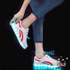 Giày Thể Thao LED Phát Sáng Đa Màu Q.C - Unisex Với 8 Chế Độ Ánh Sáng, Phụ Kiện Tiệc Tùng Độc Đáo và Thời Trang