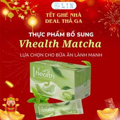 Ngũ Cốc Vị Trà Xanh VHEALTH - Thực Phẩm Bổ Sung Dinh Dưỡng Hỗ Trợ Giảm Cân, Tiêu Hóa & Miễn Dịch - 25g x 20 Gói