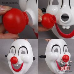 Mặt Nạ Hóa Trang Halloween Chú Hề Mũi Đỏ - Phụ Kiện Độc Đáo Cho Lễ Hội, Đêm Nhảy, Sự Kiện Nghệ Thuật