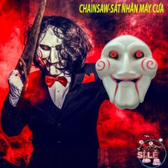 Mặt Nạ Hóa Trang Chainsaw Hacker - Phụ Kiện Halloween Độc Đáo, Nổi Bật và Kinh Dị cho Bữa Tiệc Hóa Trang