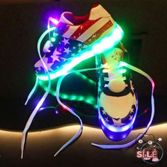 Giày Thể Thao Phát Sáng Cờ Mỹ LED - Giày Đổi Màu 8 Chế Độ Cho Nam Nữ, Phụ Kiện Thời Trang Đặc Biệt, Dành Cho Mọi Sự Kiện