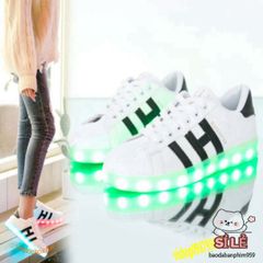Giày Thể Thao LED Phát Sáng 7 Màu, 11 Chế Độ Nháy - Giày Cá Tính Cho Nam Nữ, Tiệc Tùng, Dạ Hội, Nhảy Múa, Giảm Giá Freeship