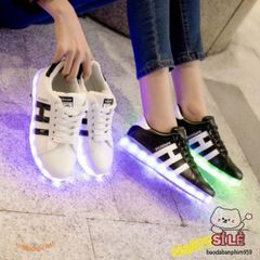 Giày Thể Thao LED Phát Sáng 7 Màu, 11 Chế Độ Nháy - Giày Cá Tính Cho Nam Nữ, Tiệc Tùng, Dạ Hội, Nhảy Múa, Giảm Giá Freeship