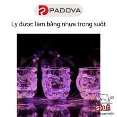 Ly Nước Phát Sáng LED Họa Tiết Rồng PADOVA 4638 - Món Quà Độc Đáo Cho Mọi Dịp, Tạo Không Gian Lãng Mạn Về Đêm