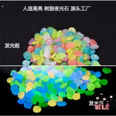 Sỏi Dạ Quang Nhân Tạo Cho Bể Cá - Trang Trí Thủy Sinh Phát Sáng Tối Màu Sắc Độc Đáo và Huyền Ảo 0.8-1cm