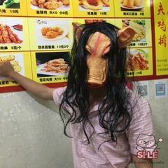 Mặt Nạ Halloween Đầu Lợn Kinh Dị Unisex - Phụ Kiện Hóa Trang Chất Liệu Latex Cao Cấp cho Tiệc Hóa Trang, Halloween, Lễ Hội