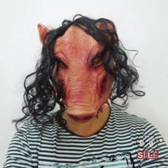 Mặt Nạ Halloween Đầu Lợn Kinh Dị Unisex - Phụ Kiện Hóa Trang Chất Liệu Latex Cao Cấp cho Tiệc Hóa Trang, Halloween, Lễ Hội