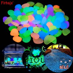 Đá Dạ Quang Trang Trí Sân Vườn - Set 50/100/200 Viên Tỏa Sáng Đêm, Phát Sáng Độc Đáo Cho Không Gian Lung Linh