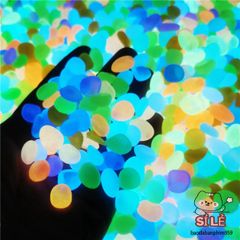 Đá Dạ Quang Trang Trí Sân Vườn - Set 50/100/200 Viên Tỏa Sáng Đêm, Phát Sáng Độc Đáo Cho Không Gian Lung Linh