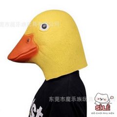 Mặt Nạ Hóa Trang Con Vịt Donald - Đạo Cụ Halloween Funnny Cho Quay Video TikTok - Latex Thiết Kế Sinh Động