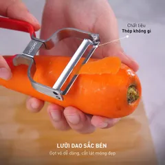 Dao Nạo Rau Củ GKÖCH - Dụng Cụ Bếp Đa Năng Chất Liệu Thép Không Gỉ, Thiết Kế Tối Giản, An Toàn và Dễ Sử Dụng