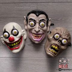 Mặt Nạ Hóa Trang Kinh Dị Đầu Lâu Thây Ma Có Mắt Di Chuyển - Phụ Kiện Halloween Độc Đáo cho Tiệc Chơi và Lễ Hội