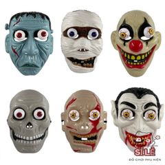 Mặt Nạ Hóa Trang Kinh Dị Đầu Lâu Thây Ma Có Mắt Di Chuyển - Phụ Kiện Halloween Độc Đáo cho Tiệc Chơi và Lễ Hội