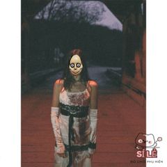 Mặt Nạ Halloween Momo Kinh Dị - Đạo Cụ Cosplay Hóa Trang Cho Nam Nữ, Kích Thước Thoải Mái, Phụ Kiện Tiệc Hóa Trang