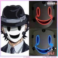Mặt Nạ Cosplay LED Phát Sáng Anime Thiên Thần Nụ Cười Hiruko - Phụ Kiện Halloween Sáng Đẹp Cho Tiệc Tùng