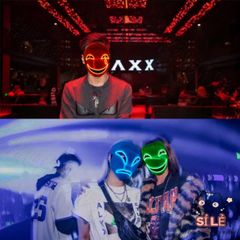 Mặt Nạ Cosplay LED Phát Sáng Anime Thiên Thần Nụ Cười Hiruko - Phụ Kiện Halloween Sáng Đẹp Cho Tiệc Tùng