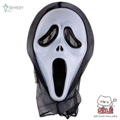 Mặt Nạ Halloween Ma Quái + Váy Máu Độc Đáo - Trang Phục Tiệc Hóa Trang Hoàn Hảo, Phụ Kiện Cosplay Sáng Tạo