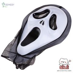 Mặt Nạ Halloween Ma Quái + Váy Máu Độc Đáo - Trang Phục Tiệc Hóa Trang Hoàn Hảo, Phụ Kiện Cosplay Sáng Tạo