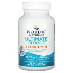 Viên uống Nordic Naturals Ultimate Omega + Curcumin 60 viên – Hỗ trợ tim mạch, xương khớp, chống viêm hiệu quả