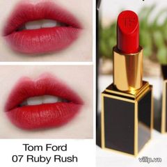 Son Tom Ford 07 Ruby Rush Chính Hãng - Son Môi Matte Đỏ Sang Trọng, Bền Màu, Dành Cho Mọi Dịp