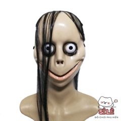 Mặt Nạ Halloween Kinh Dị Tóc Dài Ngộ Nghĩnh - Mặt Nạ MoMo Glory Độc Đáo Cho Tiệc Hóa Trang và Lễ Hội Ma Quái