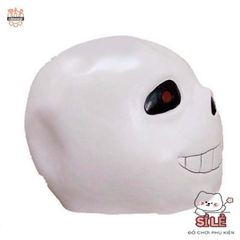 Mặt nạ Undertale Sans Halloween - Phụ kiện hóa trang cao su toàn đầu cho nam nữ, lý tưởng cho tiệc trà, trò chơi và bữa tiệc hóa trang