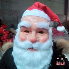 Bộ Mũ và Mặt Nạ Ông Già Noel 3D Cosplay - Phụ Kiện Trang Trí Giáng Sinh Unisex cho Tiệc Tùng và Chụp Ảnh Gia Đình