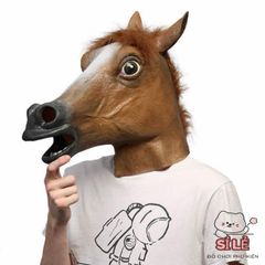 Mặt Nạ Hóa Trang Ngựa - Đạo Cụ Cosplay Silicone Độc Đáo Cho Halloween và Lễ Hội - Sản Phẩm Hoàn Hảo Cho Gia Đình