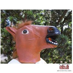 Mặt Nạ Hóa Trang Ngựa - Đạo Cụ Cosplay Silicone Độc Đáo Cho Halloween và Lễ Hội - Sản Phẩm Hoàn Hảo Cho Gia Đình