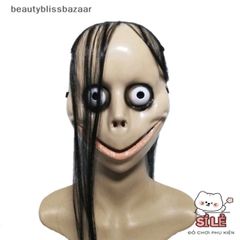 Mặt nạ Halloween tóc dài ngộ nghĩnh - Mặt nạ trang trí cosplay hình chữ V độc đáo cho lễ hội và sự kiện hóa trang