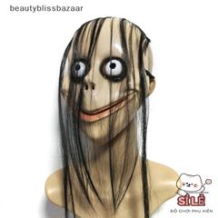 Mặt nạ Halloween tóc dài ngộ nghĩnh - Mặt nạ trang trí cosplay hình chữ V độc đáo cho lễ hội và sự kiện hóa trang