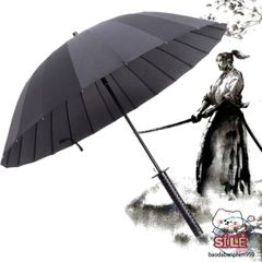 Ô Dù KATANA Cán Kiếm Nhật Đen Mờ - Ô Che Mưa Thời Trang, Chất Liệu Cao Cấp, Kích Cỡ 24 Nan, Quà Tặng Độc Đáo