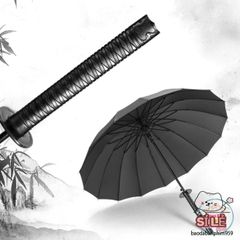 Ô Dù KATANA Cán Kiếm Nhật Đen Mờ - Ô Che Mưa Thời Trang, Chất Liệu Cao Cấp, Kích Cỡ 24 Nan, Quà Tặng Độc Đáo