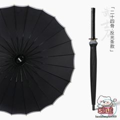 Ô Dù KATANA Cán Kiếm Nhật Đen Mờ - Ô Che Mưa Thời Trang, Chất Liệu Cao Cấp, Kích Cỡ 24 Nan, Quà Tặng Độc Đáo