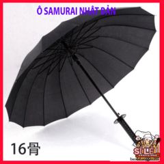 Ô Dù Katana Cán Kiếm Nhật Đen - Ô Che Mưa 16 Nan Bền Bỉ, Phong Cách Samurai Độc Đáo, Phụ Kiện Thời Trang Hấp Dẫn