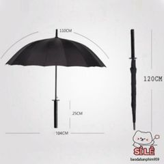 Ô Dù Samurai Katana Đen - Phụ Kiện Thời Trang Cao Cấp, Thiết Kế Độc Đáo Đại Diện Cho Phong Cách Oai Hùng, Che Mưa Nắng Hiệu Quả