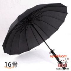 Ô Dù Katana Cán Kiếm Nhật - Ô Che Nắng, Che Mưa Siêu Bền 16 Nan Màu Đen, Phụ Kiện Độc Đáo Dành Cho Tín Đồ Văn Hóa Nhật Bản