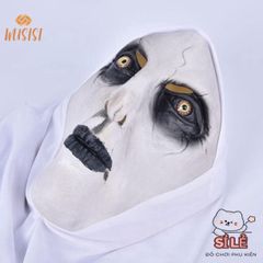 Mặt Nạ Cao Su Valak Kinh Dị - Phụ Kiện Halloween Chất Lượng Cao, An Toàn, Phù Hợp Mọi Lứa Tuổi