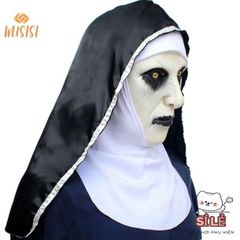 Mặt Nạ Cao Su Valak Kinh Dị - Phụ Kiện Halloween Chất Lượng Cao, An Toàn, Phù Hợp Mọi Lứa Tuổi