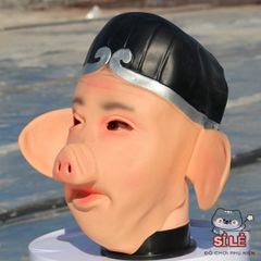 Mặt Nạ Cao Cấp Chu Bát Giới Đen - Đạo Cụ Hóa Trang Halloween, Trung Thu, Chụp Hình TikTok, Sự Kiện Đặc Biệt