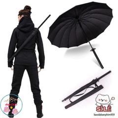 Ô Dù KATANA Cán Kiếm Nhật Chính Hãng - Ô Che Mưa Độc Đáo - Chất Liệu Polyester Cao Cấp và Thiết Kế Ấn Tượng