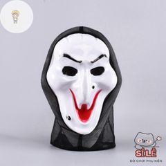 Mặt Nạ Halloween Thần Chết Kinh Dị - Trang Điểm Cosplay Ma Trắng Độc Đáo, Phụ Kiện Chất Lượng Cao, Sự Kiện Ma Quái